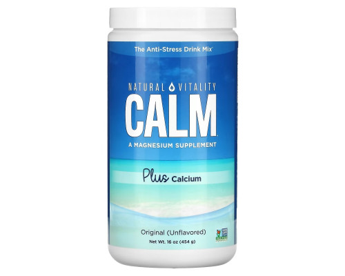 Natural Vitality Natural Calm плюс кальций оригинальный (неароматизированный) 16 унций (454 г) Natural Vitality Natural Calm плюс кальций оригинальный (неароматизированный) 16 унций (454 г)