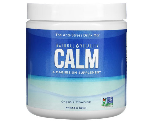 Natural Vitality, CALM, The Anti-Stress Drink Mix, Original (Unflavored), 8 oz (226 g) Natural Vitality, CALM, The Anti-Stress Drink Mix, Original (Unflavored), 8 oz (226 g)