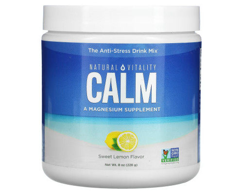 Natural Vitality, CALM, The Anti-Stress Drink Mix, Sweet Lemon, 8 oz (226 g) Natural Vitality, CALM, The Anti-Stress Drink Mix, Sweet Lemon, 8 oz (226 g)