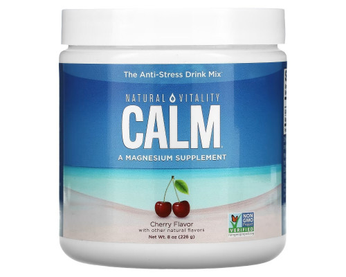 Natural Vitality, CALM, The Anti-Stress Drink Mix, Cherry, 8 oz (226 g) Natural Vitality, CALM, The Anti-Stress Drink Mix, Cherry, 8 oz (226 g)