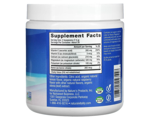 Natural Vitality, CALM Plus Calcium, The Anti-Stress Drink Mix, Raspberry-Lemon, 8 oz (226 g) Natural Vitality, CALM Plus Calcium, The Anti-Stress Drink Mix, Raspberry-Lemon, 8 oz (226 g)