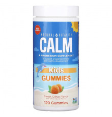 Детское здоровье Natural Vitality, CALM, детские жевательные таблетки, сладкие цитрусовые, 120 жевательных таблеток