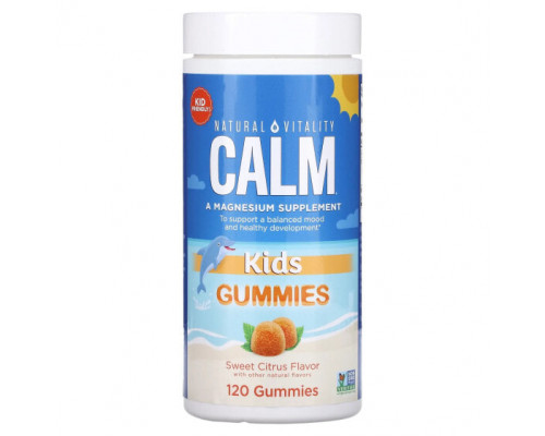 Детское здоровье Natural Vitality, CALM, детские жевательные таблетки, сладкие цитрусовые, 120 жевательных таблеток Детское здоровье Natural Vitality, CALM, детские жевательные таблетки, сладкие цитрусовые, 120 жевательных таблеток