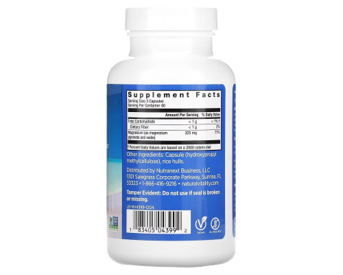 Natural Vitality, CALM, магний, 120 капсул Natural Vitality, CALM, магний, 120 капсул