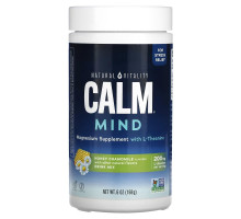 Natural Vitality, CALM Mind, Magnesium Supplement with L-Theanine Drink Mix, Honey Chamomile, 6 oz (168 g)