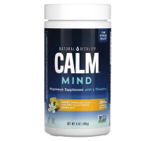 Natural Vitality, CALM Mind, Magnesium Supplement with L-Theanine Drink Mix, Honey Vanilla, 6 oz (168 g)
