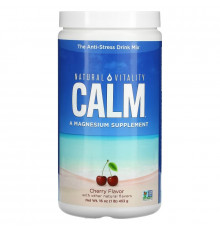 Natural Vitality Natural Calm Анти-стрессовый напиток со вкусом Черешни 16 унции (453 г)