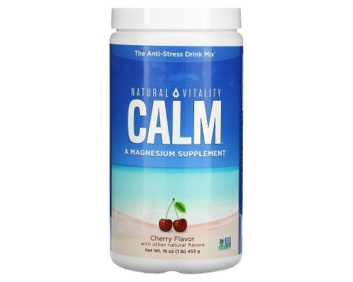 Natural Vitality Natural Calm Анти-стрессовый напиток со вкусом Черешни 16 унции (453 г) Natural Vitality Natural Calm Анти-стрессовый напиток со вкусом Черешни 16 унции (453 г)
