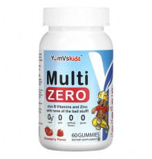 Витаминно-минеральные комплексы YumV's, Для детей, Multi Zero, клубника, 60 жевательных таблеток