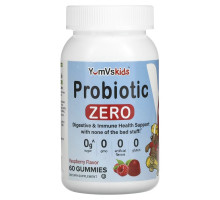 Yum-Vs, Probiotic Zero, Raspberry, 60 Gummies