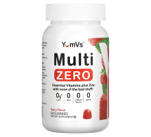 Yum-Vs, Multi Zero, Berry, 60 Gummies