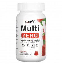 Yum-Vs, Multi Zero, Berry, 60 Gummies