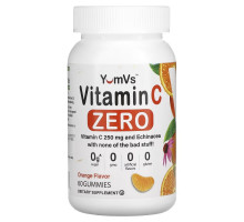 Yum-Vs, Vitamin C Zero, Orange, 125 mg, 60 Gummies