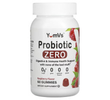 Yum-Vs, Probiotic Zero, Raspberry, 60 Gummies