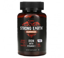 Витамин C YumV's, Strong Earth, железо с витамином C, виноград, 60 жевательных таблеток