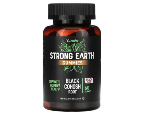 Регуляция гормонального фона YumV's, Strong Earth, жевательные мармеладки, корень черного кохоша, персик, 60 жевательных таблеток Регуляция гормонального фона YumV's, Strong Earth, жевательные мармеладки, корень черного кохоша, персик, 60 жевательных таблеток