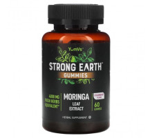 Суперфуды YumV's, Strong Earth Gummies, экстракт листьев моринги, клубника, 2000 мг, 60 жевательных таблеток