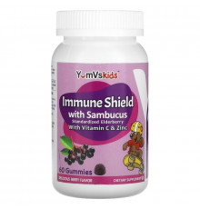 Yum-V's Immune Shield с бузиной со вкусом ягод 60 желе