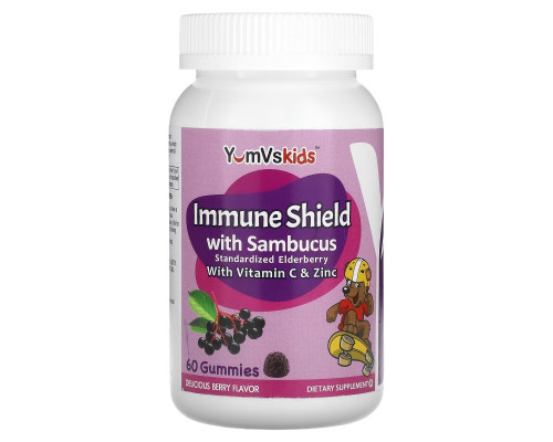 Yum-V's Immune Shield с бузиной со вкусом ягод 60 желе Yum-V's Immune Shield с бузиной со вкусом ягод 60 желе