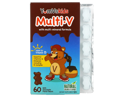Yum-V's Multi·V + Multi-Mineral Formula Milk Chocolate Flavor 60 Bears Yum-V's Multi·V + Multi-Mineral Formula Milk Chocolate Flavor 60 Bears