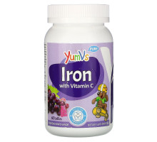 YumV's, Iron with Vitamin C, 60 Gummies