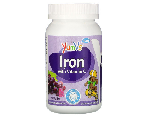 YumV's, Iron with Vitamin C, 60 Gummies YumV's, Iron with Vitamin C, 60 Gummies