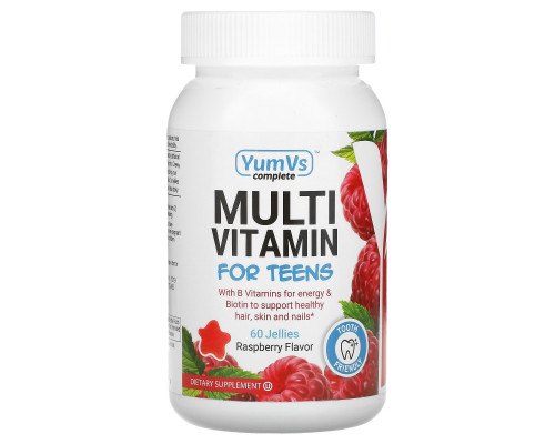 Yum-V's Мультивитамины для Подростков со вкусом Малины 60 Желешек Yum-V's Мультивитамины для Подростков со вкусом Малины 60 Желешек