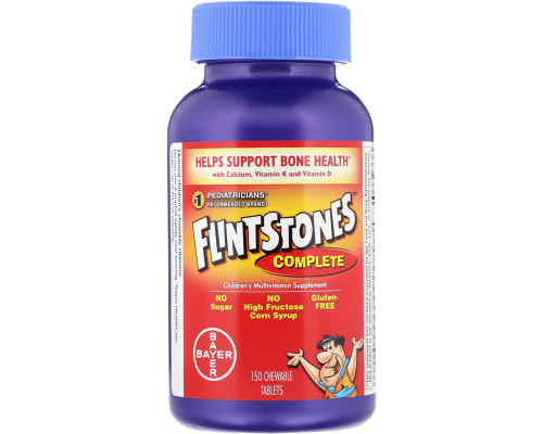 Flintstones, Мультивитаминная добавка для детей 150 жевательных таблеток Flintstones, Мультивитаминная добавка для детей 150 жевательных таблеток