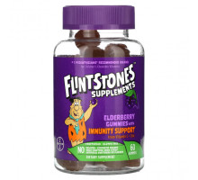 БАДы для укрепления иммунитета Flintstones, Жевательные мармеладки с бузиной для поддержки иммунитета, 60 жевательных таблеток