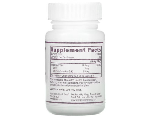 Optimox Corporation, Iodoral, Iodine/Potassium Iodide, 90 Tablets Optimox Corporation, Iodoral, Iodine/Potassium Iodide, 90 Tablets