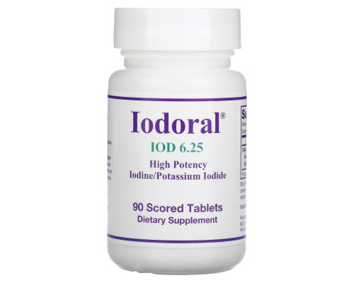 Optimox Corporation, Iodoral, IOD, 6.25 mg, 90 Scored Tablets Optimox Corporation, Iodoral, IOD, 6.25 mg, 90 Scored Tablets