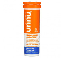 БАДы для укрепления иммунитета Nuun, Hydration, Immunity, шипучая добавка для иммунитета, голубика и мандарин, 10 таблеток