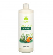 Nature's Gate, Tea Tree + Sea Buckthorn Conditioner, For Oily Hair, 18 fl oz (532 ml)