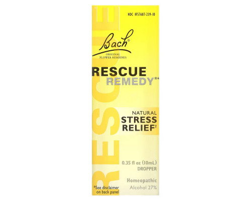 Bach, Original Flower Remedies, Rescue Remedy, Natural Stress Relief, 0.35 fl oz (10 ml) Bach, Original Flower Remedies, Rescue Remedy, Natural Stress Relief, 0.35 fl oz (10 ml)