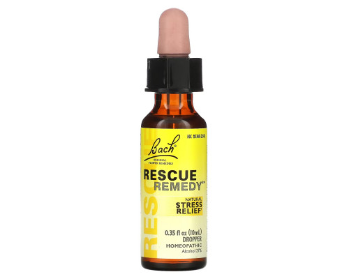 Bach, Original Flower Remedies, Rescue Remedy, Natural Stress Relief, 0.35 fl oz (10 ml) Bach, Original Flower Remedies, Rescue Remedy, Natural Stress Relief, 0.35 fl oz (10 ml)