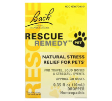 Bach, Original Flower Remedies, Rescue Remedy Pet, Natural Stress Relief, Dropper, 0.35 fl oz (10 ml)
