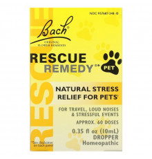 Bach, Original Flower Remedies, Rescue Remedy Pet, Natural Stress Relief, Dropper, 0.35 fl oz (10 ml)