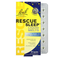 Bach, Original Flower Remedies, Rescue Sleep Liquid Melts, 28 Capsules