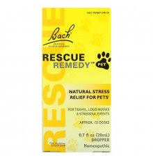 Bach, Original Flower Remedies, Rescue Remedy Pet, Natural Stress Relief, 0.7 fl oz (20 ml)