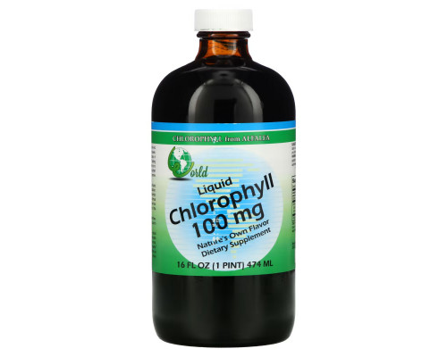 World Organic Liquid Chlorophyll 100 mg 16 fl oz (474 ml) World Organic Liquid Chlorophyll 100 mg 16 fl oz (474 ml)