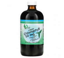 Хлорофилл World Organic, Жидкий хлорофилл, натуральная мята, 50 мг, 16 жидких унций (474 мл)
