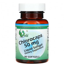 Хлорофилл World Organic, Chlorocaps, 50 мг, 90 капсул