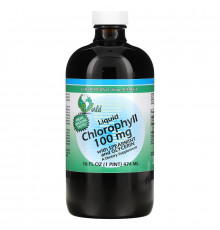 World Organic Жидкий хлорофилл с мятой и глицерином 100 мг 16 жидких унций (474 мл)