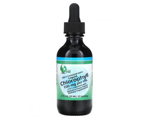 Хлорофилл World Organic, ультраконцентрированная жидкая добавка, хлорофилл, 100 мг, 59 мл (2 жидк. унции) Хлорофилл World Organic, ультраконцентрированная жидкая добавка, хлорофилл, 100 мг, 59 мл (2 жидк. унции)