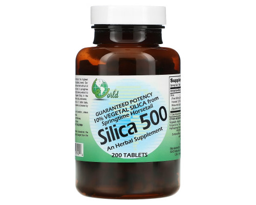 World Organic Silica 500 200 Tablets World Organic Silica 500 200 Tablets