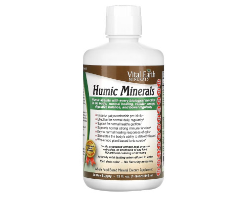 Vital Earth Minerals Гуминовые минералы 32 жидких унции (946 мл) Vital Earth Minerals Гуминовые минералы 32 жидких унции (946 мл)
