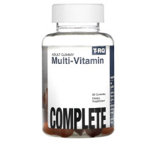 T-RQ, Adult Gummy, Multi-Vitamin, Complete, Strawberry Orange Cherry, 60 Gummies