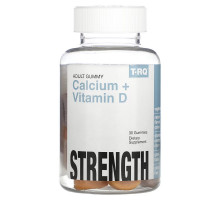 T-RQ, Adult Gummy, Calcium + Vitamin D, Strawberry, Orange, Cherry, 30 Gummies