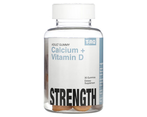 T-RQ, Adult Gummy, Calcium + Vitamin D, Strawberry, Orange, Cherry, 30 Gummies T-RQ, Adult Gummy, Calcium + Vitamin D, Strawberry, Orange, Cherry, 30 Gummies