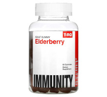 T-RQ, Adult Gummy, Elderberry, Immunity, Raspberry, 60 Gummies